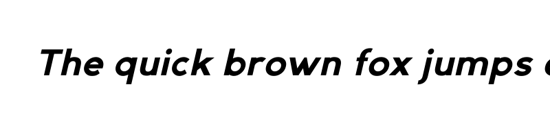 font preview of GexoSans BoldItalic