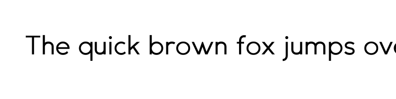 font preview of GexoSans Regular