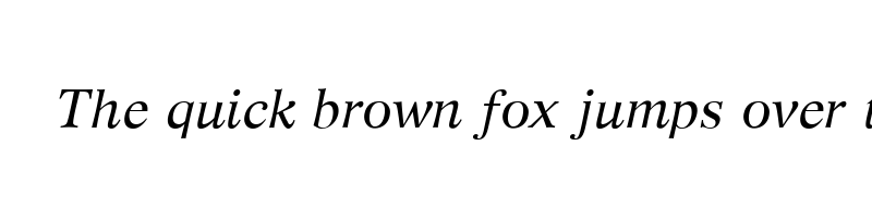 font preview of GFS Artemisia Italic