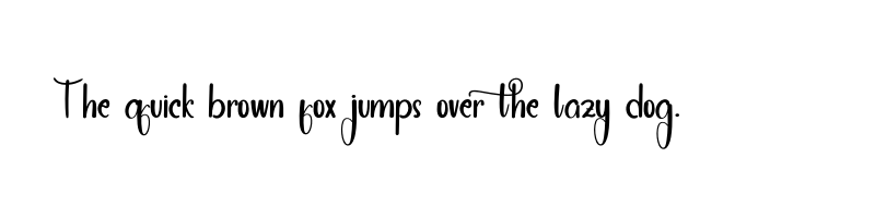 font preview of Good Night