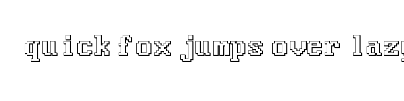 font preview of Good Old DOS 3D