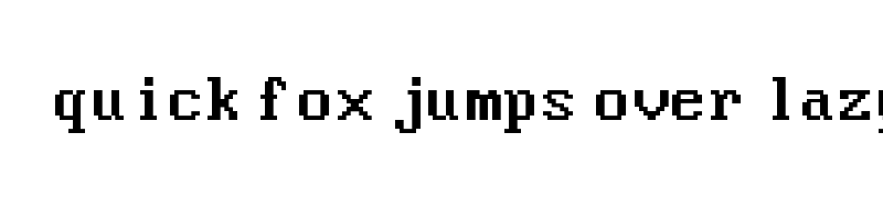 font preview of Good Old DOS