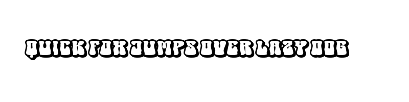 font preview of Groovy Beach Extrude