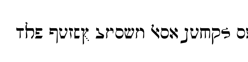 font preview of Hananiah