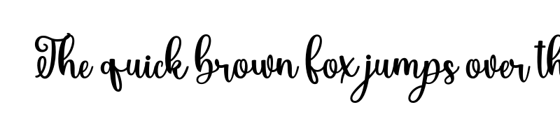 font preview of Handbag OTF