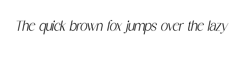 font preview of Herova Italic