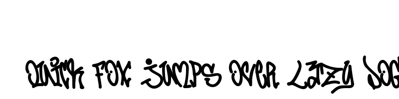 font preview of Jumping Squid Graffiti