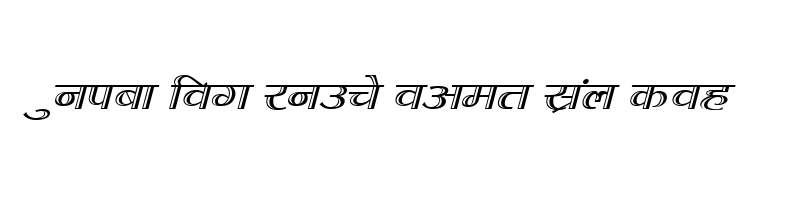 font preview of KALAKAR PALLAVI Normal