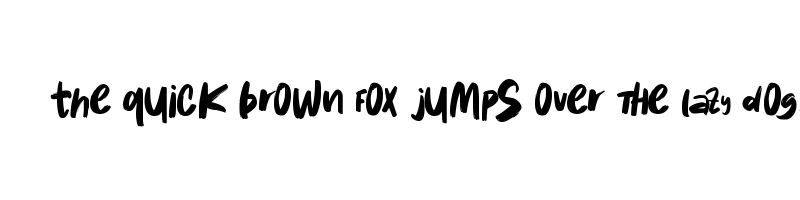 font preview of Kebalik Brush
