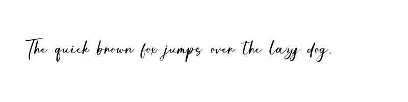 font preview of Kimberly Signature OTF