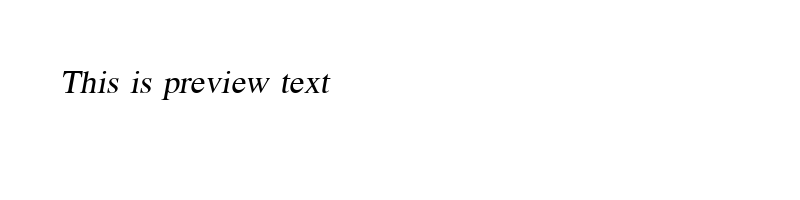 font preview of KodchiangUPC Italic