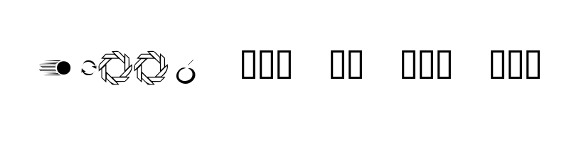 font preview of KR A Round Regular