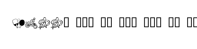 font preview of KR All Sport Regular