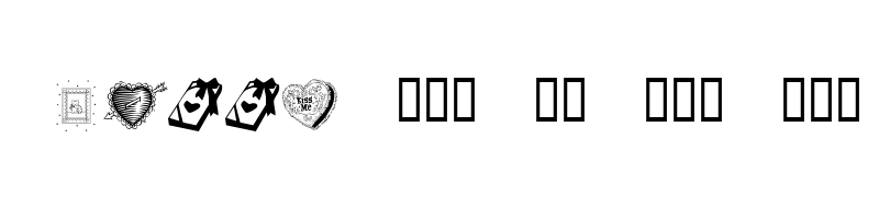 font preview of KR Be Mine Regular