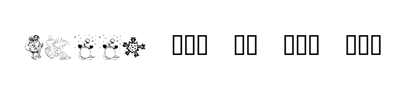 font preview of KR Christmas 2001 Regular