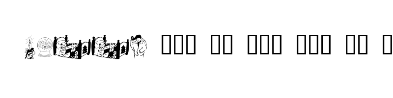 font preview of KR Christmas 2002 Dings 1 Regular