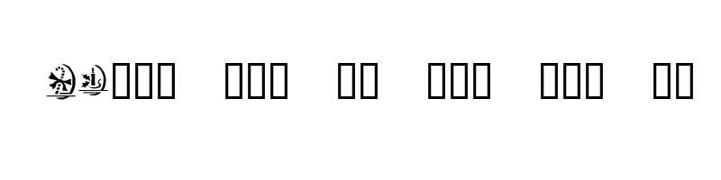 font preview of KR Christmas Dings One Regular