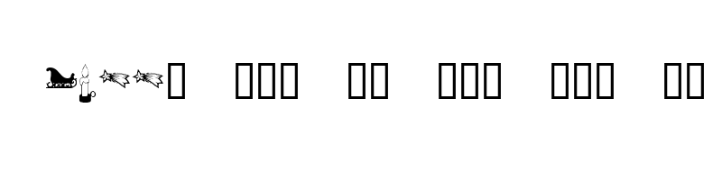 font preview of KR Christmas Dings Three Regular