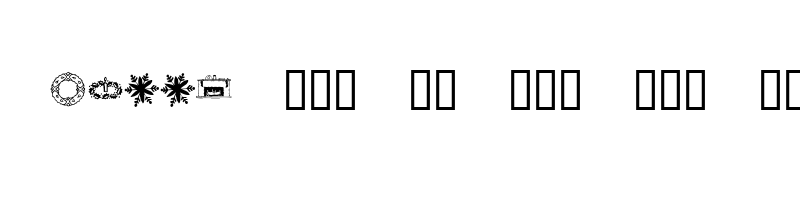 font preview of KR Christmas Dings Two Regular