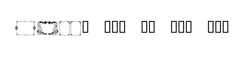 font preview of KR Christmas Frames Regular