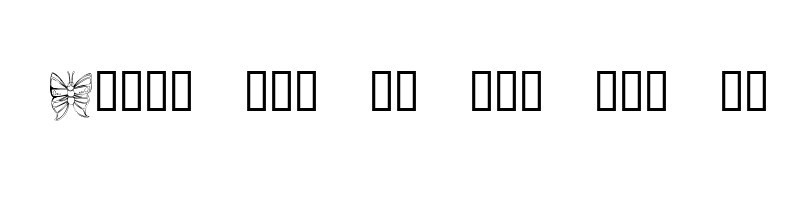 font preview of KR Cute As A Bug Regular
