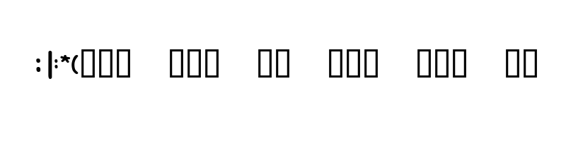 font preview of KR Deb's Emoticons Regular