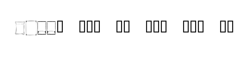 font preview of KR Deco Frames Regular