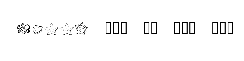 font preview of KR Down By The Sea Regular