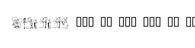 font preview of KR Get Well Dings Regular