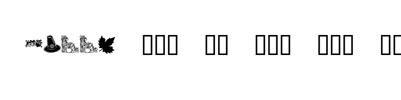 font preview of KR Harvest Dings Regular