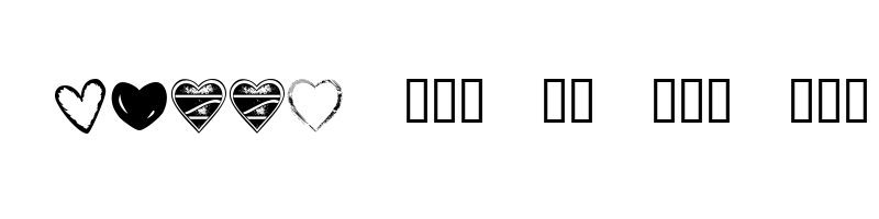 font preview of KR Heartalicious Regular
