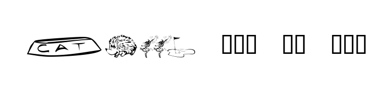 font preview of KR Katlings Eight Regular