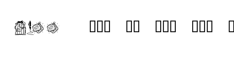 font preview of KR Katlings Nine Regular