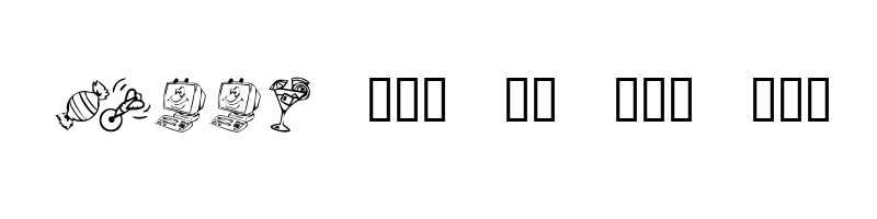 font preview of KR Katlings Three Regular
