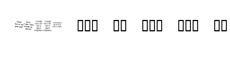 font preview of KR Peoplez Regular