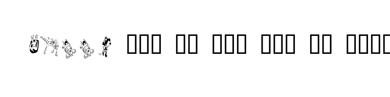 font preview of KR Winter Sports Regular
