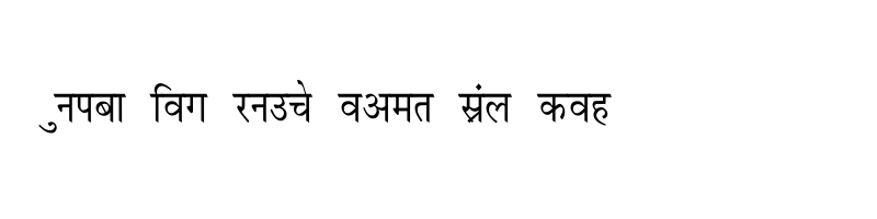 font preview of Krishna Thin Regular