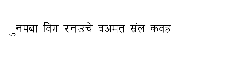 font preview of Kruti Dev 030 Regular