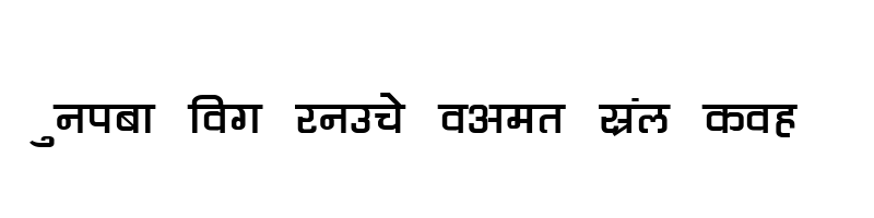 font preview of Kruti Dev 060 Wide Regular