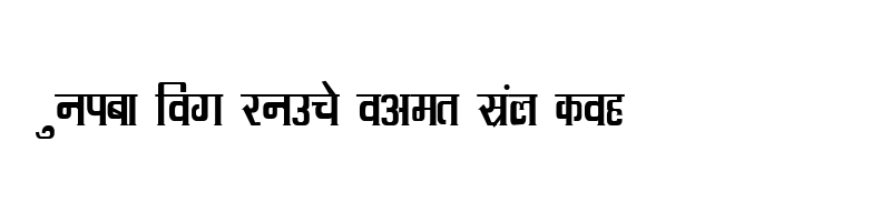 font preview of Kruti Dev 096 Thin