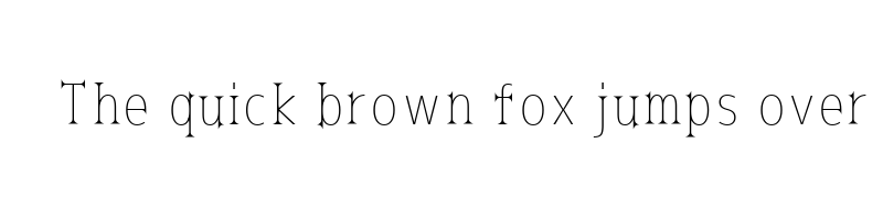 font preview of kurobara gothic thin