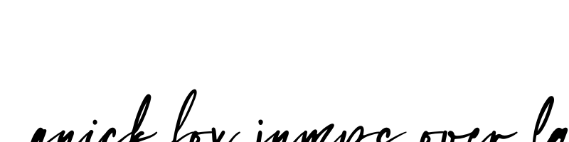 font preview of Lampard Signature TTF