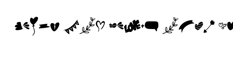 font preview of Love Vibes