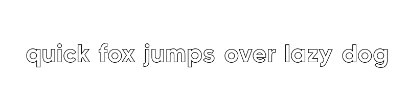 font preview of MADECARVING Outline Bold