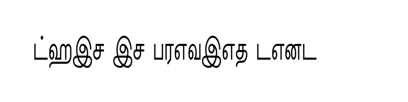 font preview of Mannaram Regular