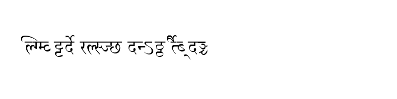 font preview of Millennium Nilima Normal
