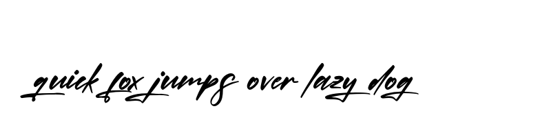 font preview of Miss Gymick Italic otf