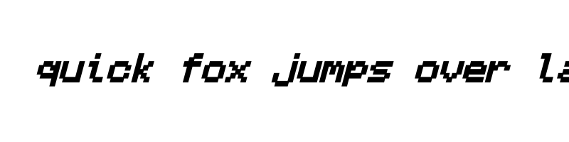 font preview of Monocraft Bold Italic