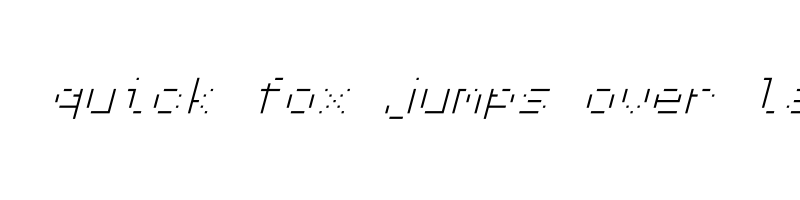 font preview of Monocraft ExtraLight Italic