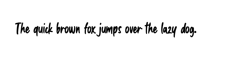 font preview of Morning Holiday
